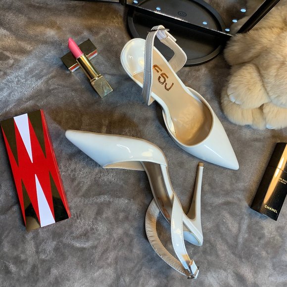 FSJ Shoes - Slingback adjustable ankle strap High heels
